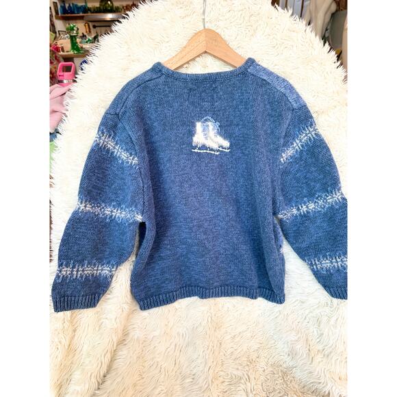 Christopher & Banks Winter Snowflake Cardigan Kids Large - Picture 4 of 7